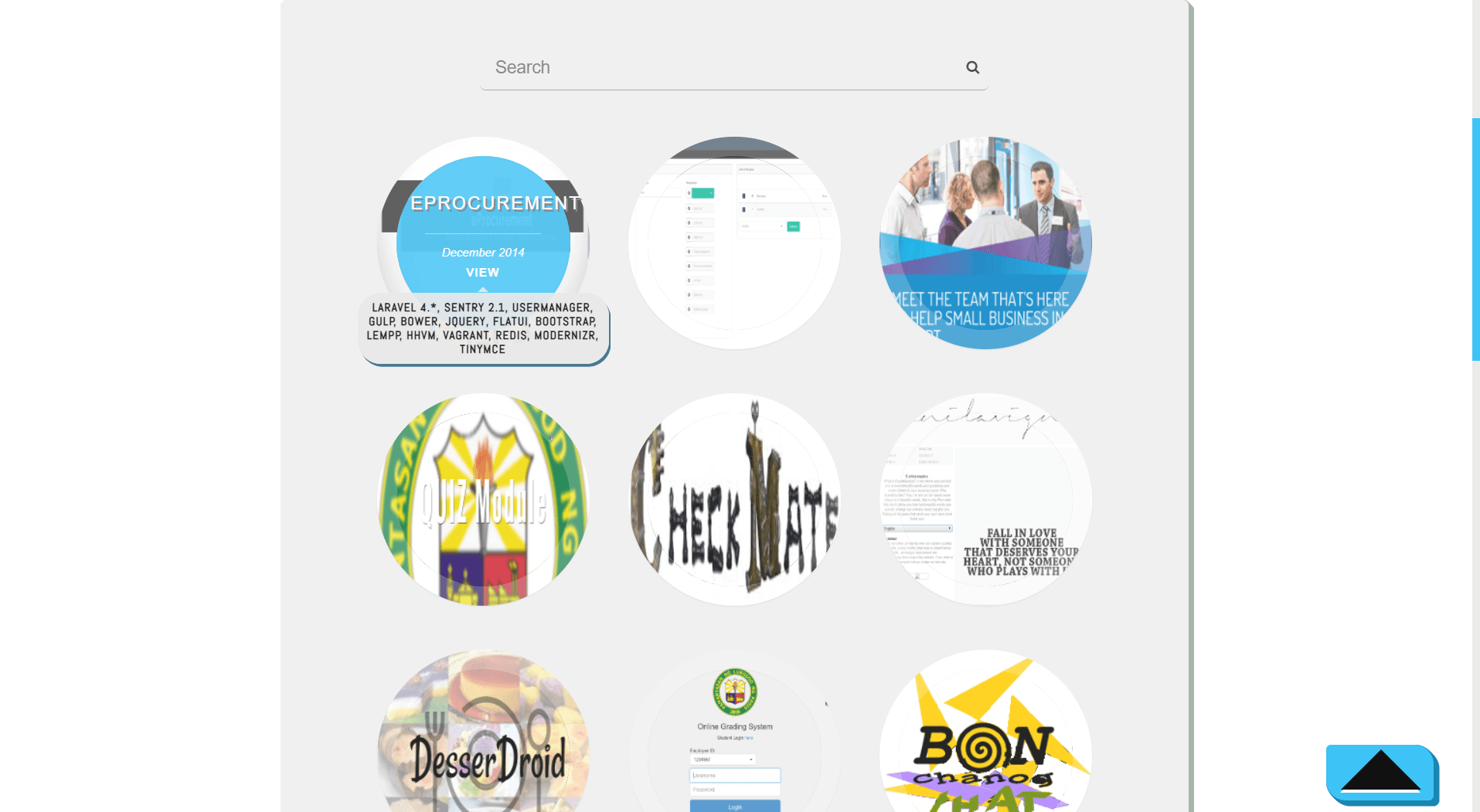 🚀 Featured Projects hover